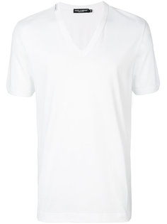 футболка с V-образным вырезом  Dolce &amp; Gabbana