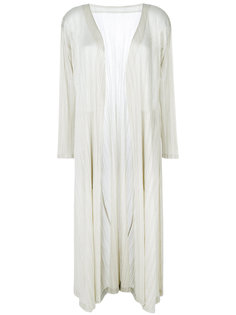 pleated long coat Pleats Please By Issey Miyake