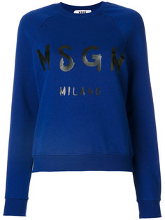 logo print sweatshirt MSGM