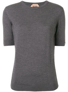 embellished half sleeve sweater Nº21