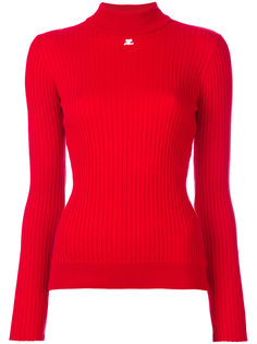 ribbed knitted blouse Courrèges