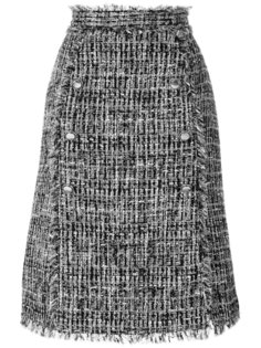 твидовая юбка с пуговицами  MSGM