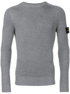 fitted crew neck sweater Stone Island