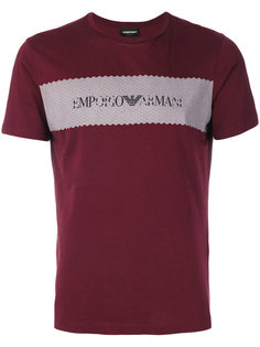 футболка с принтом логотипа Emporio Armani