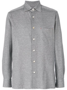 однотонная рубашка  Kiton