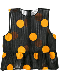 polka dot tank top Ganni