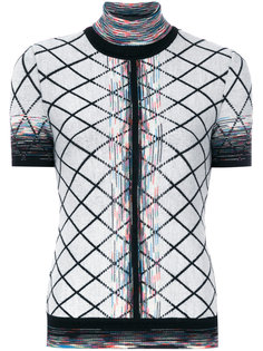 patterned roll neck top Missoni