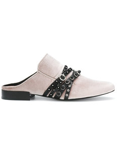 velvet mules with stones 3.1 Phillip Lim