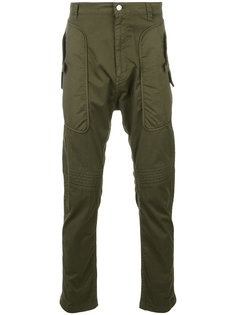 брюки с накладными карманами Helmut Lang