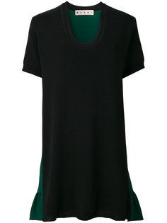 gathered scoop neck dress Marni