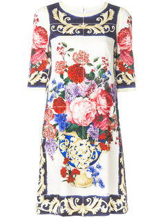 платье с цветочной вышивкой Dolce &amp; Gabbana