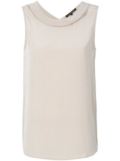band collar blouse Luisa Cerano
