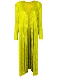 pleated draped coat Pleats Please By Issey Miyake
