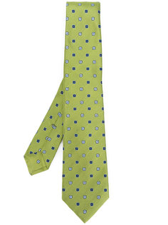 галстук с мелким принтом Kiton