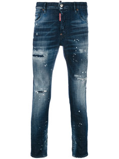 джинсы с эффектом потертости Skater Dsquared2