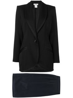 костюм с лацканами-шалька и юбкой Yves Saint Laurent Vintage