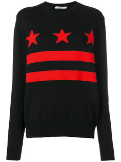 свитер с полосками и звездами Givenchy