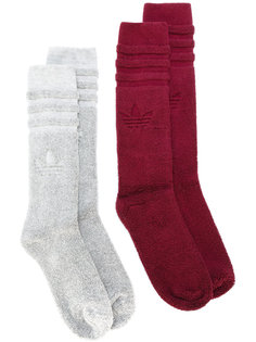 two pairs ribbed socks Adidas Originals