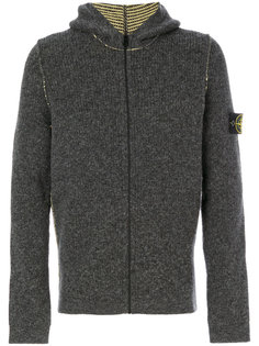 zip up hooded cardigan Stone Island