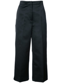 атласные укороченные брюки Rochas