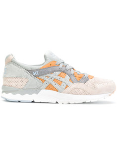 contrast lace up trainers  Asics