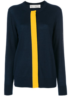 contrast stripe cardigan Victoria Victoria Beckham