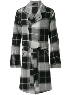 high neck plaid coat Lost &amp; Found Ria Dunn