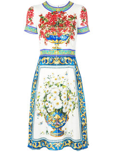 платье с принтом Majolica Dolce &amp; Gabbana