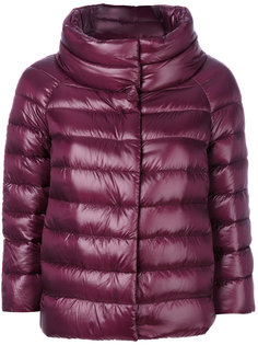 three-quarters sleeve puffer jacket Herno