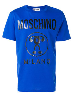 футболка с логотипом Moschino