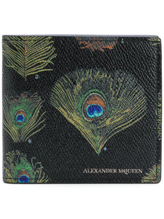 кошелек с перьями павлина Alexander McQueen