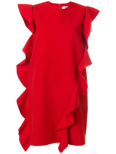 короткое платье с оборками MSGM