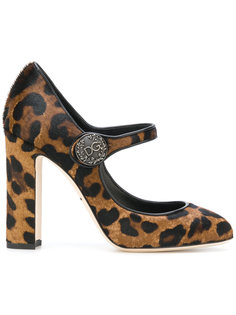 туфли-лодочки с леопардовым принтом Mary Jane Dolce &amp; Gabbana
