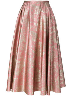 floral pattern skirt Rochas