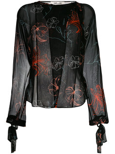 floral embroidered blouse Diane Von Furstenberg