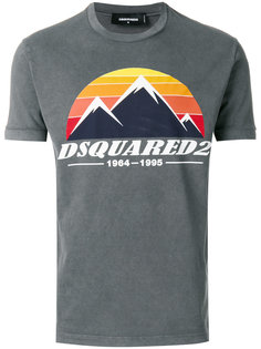 футболка с принтом гор Dsquared2
