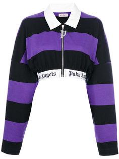 striped cropped jacket Palm Angels
