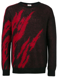 knitted print sweater Saint Laurent