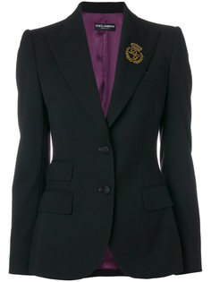 пиджак с вышитым логотипом Dolce &amp; Gabbana