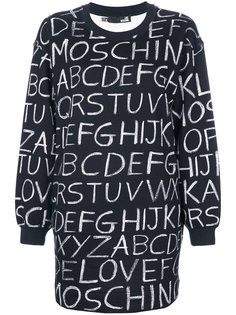 платье-свитер с алфавитным принтом  Love Moschino
