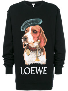 толстовка с принтом собаки Loewe