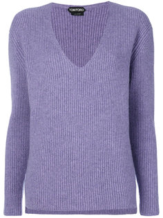 ribbed V-neck jumper Tom Ford