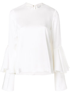 flared layered longsleeved blouse Galvan