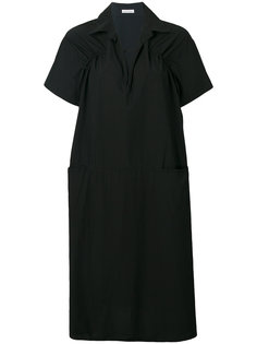 draped neck flared dress Tomas Maier