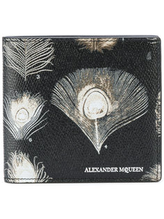 кошелек с перьями павлина Alexander McQueen
