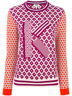 K geometric intarsia jumper Kenzo