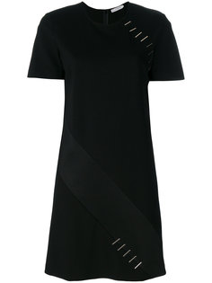 платье-футболка с металлической отделкой Versace Collection