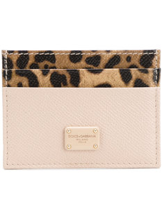 leopard panel cardholder Dolce &amp; Gabbana