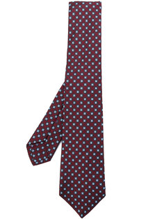 галстук с мелким геометрическим принтом Kiton