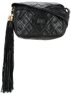 стеганая сумка на плечо с бахромой CC Chanel Vintage